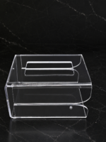 Clear Acrylic Tissue Box Holder AC20260818 透明亚克力桌面抽纸盒  型号AC20260818